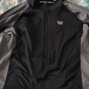 PINK Victoria's Secret Black and White Patterned Top